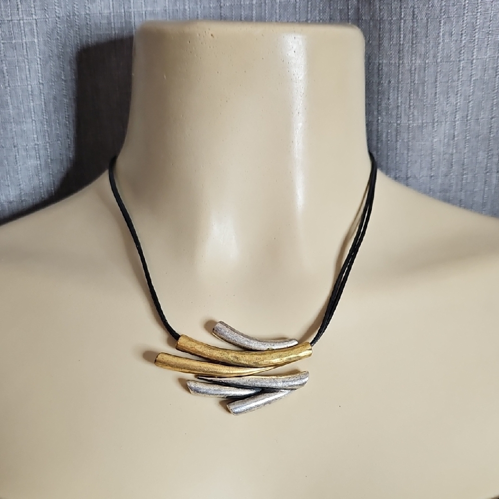 Chico's Gold and Silver Tone Pendant Necklace